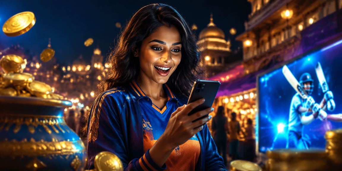 Indian cricket fan checking live sports betting odds on mobile