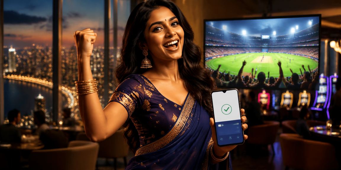 Mobile payment used by young Indian woman in Mumbai